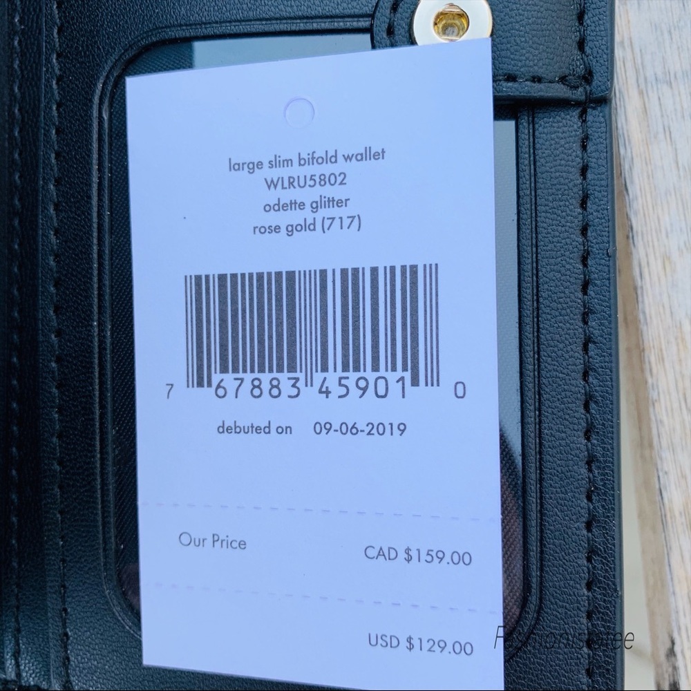 Kate spade large Slim Bifold Wallet Holiday - Picture 7 of 8